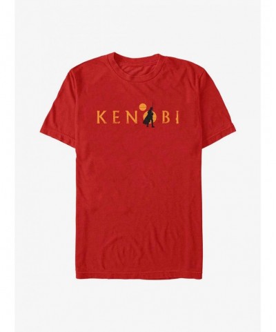 Trendy Star Wars Obi-Wan Kenobi Two Suns Logo T-Shirt $5.69 T-Shirts