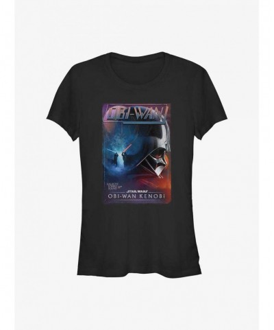 Value Item Star Wars Obi-Wan Kenobi Vader Poster Girls T-Shirt $5.40 T-Shirts