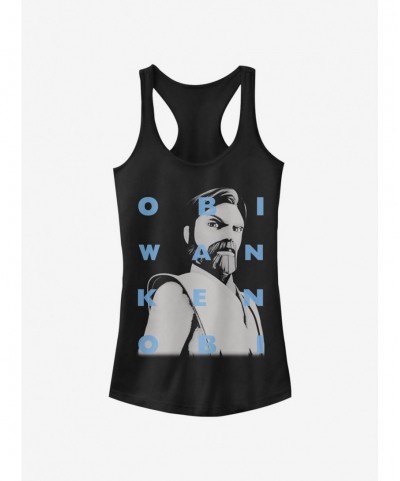 Trendy Star Wars The Clone Wars Obi-Wan Text Girls Tank Top $5.23 Tops