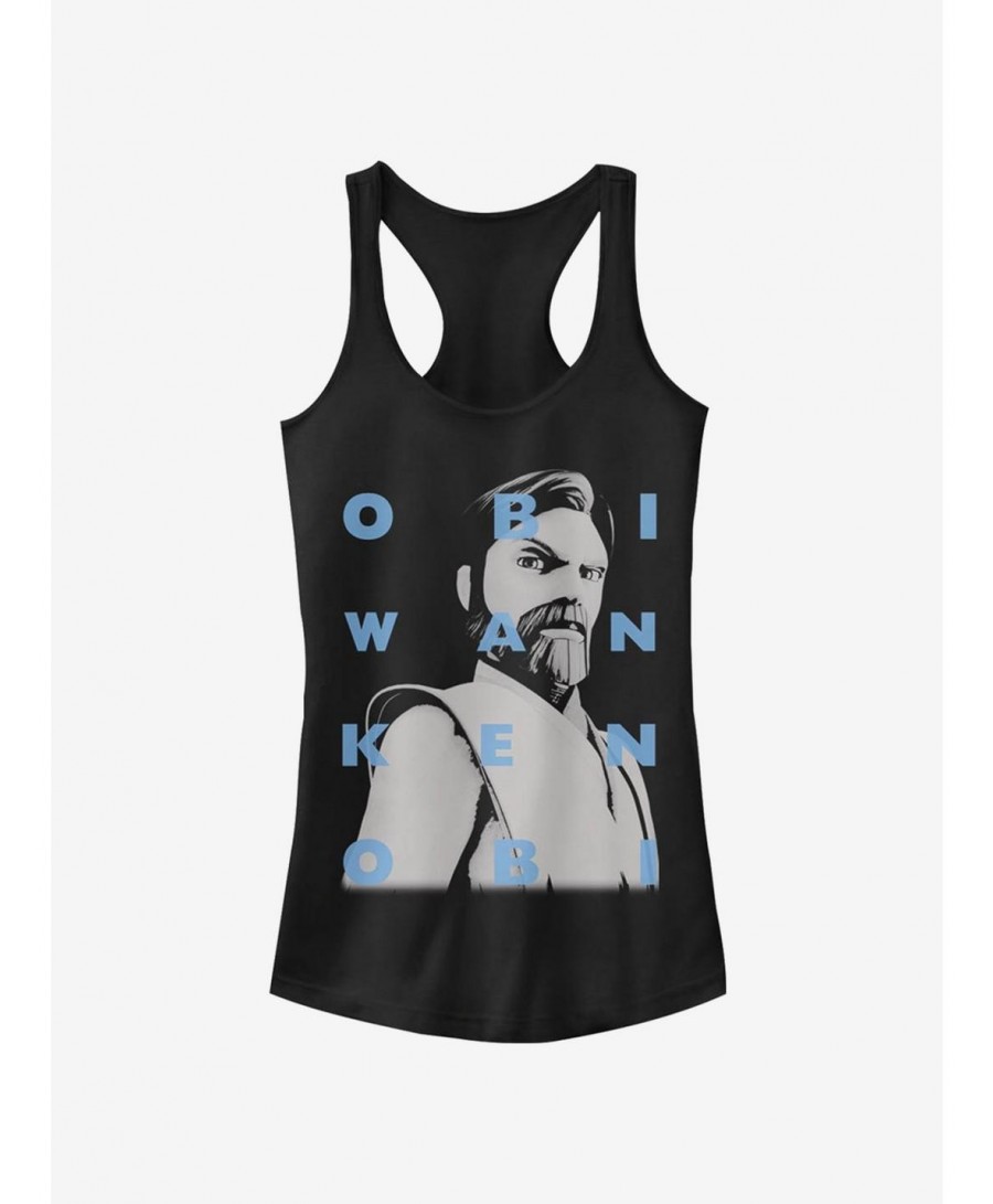 Trendy Star Wars The Clone Wars Obi-Wan Text Girls Tank Top $5.23 Tops