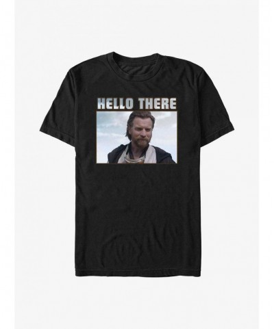 Low Price Star Wars Obi-Wan Kenobi Hello There T-Shirt $5.19 T-Shirts