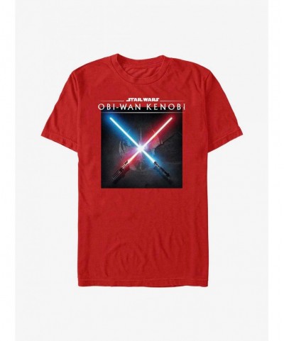 Hot Selling Star Wars Obi-Wan Light Saber Clash T-Shirt $5.35 T-Shirts