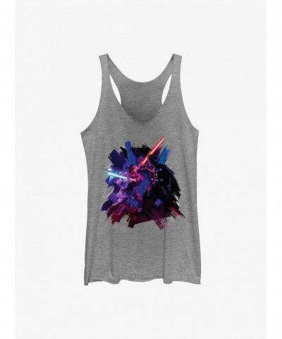 Discount Star Wars Obi-Wan Kenobi Painted Duel Girls Tank $6.71 Tanks