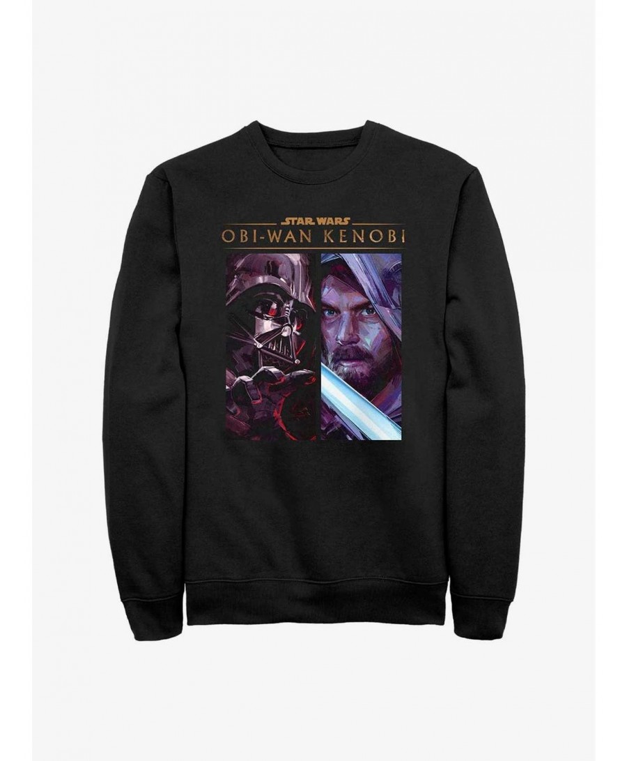 Bestselling Star Wars Obi-Wan Kenobi Panels Sweatshirt $10.59 Sweatshirts