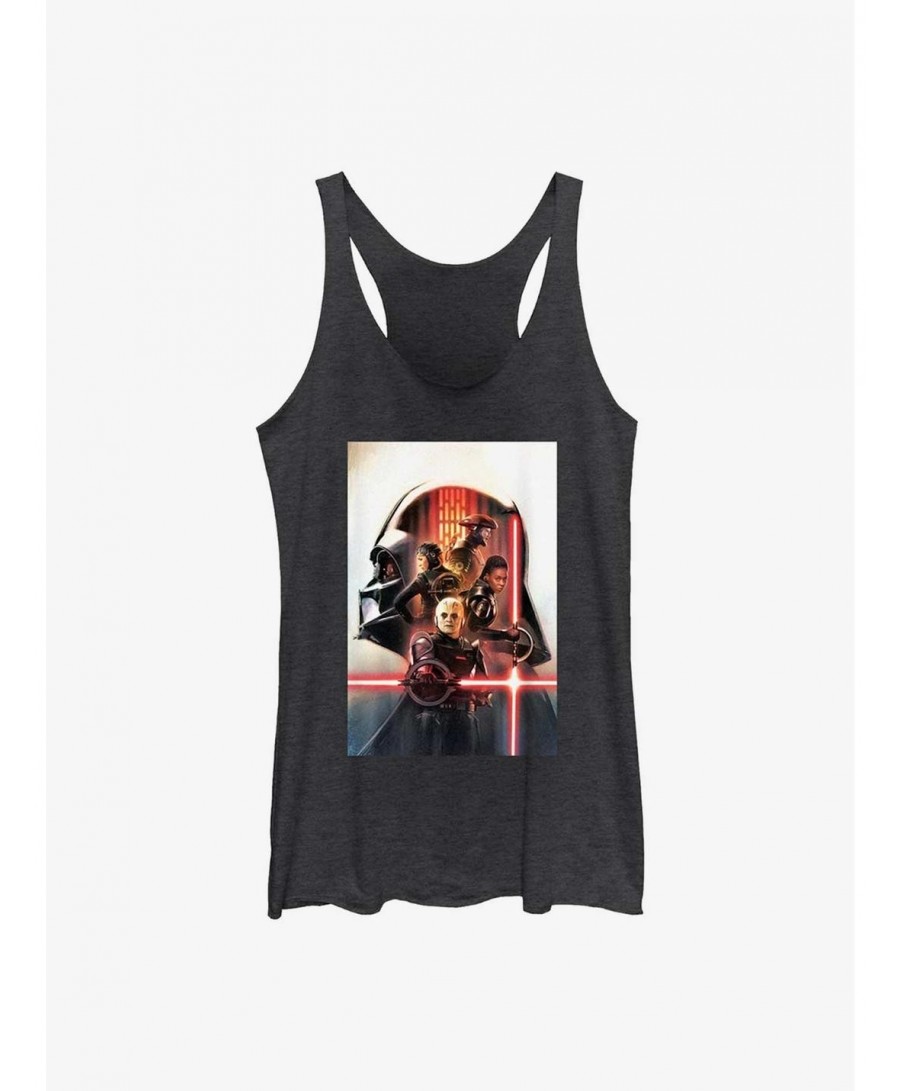 Big Sale Star Wars Obi-Wan Kenobi Vader Profile Poster Girls Tank Top $7.07 Tops