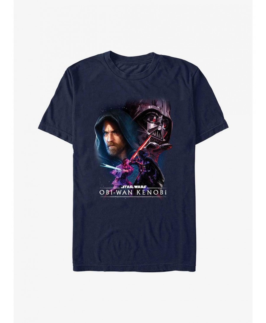 Limited-time Offer Star Wars Obi-Wan Big Face Off T-Shirt $6.69 T-Shirts