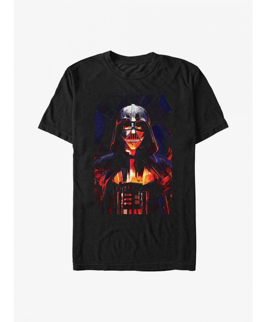 New Arrival Star Wars Obi-Wan Kenobi Vader Paint T-Shirt $8.16 T-Shirts