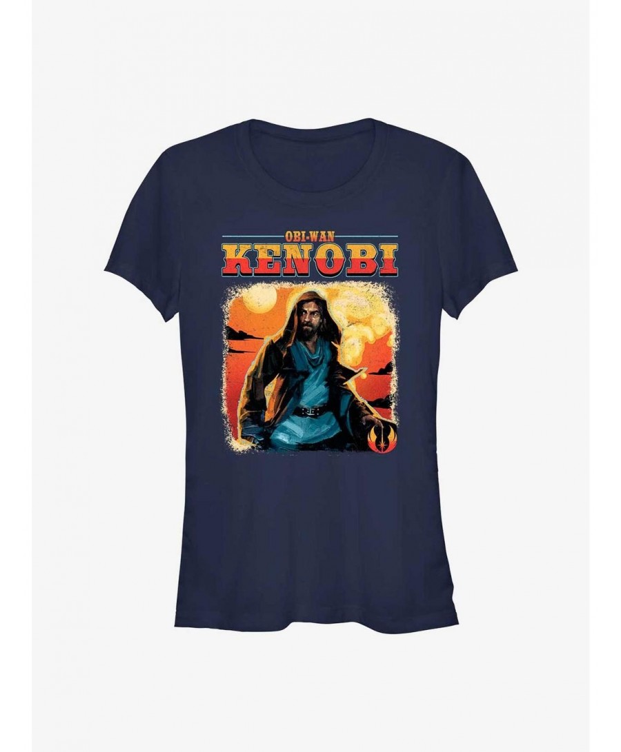 Limited-time Offer Star Wars Obi-Wan Kenobi Western Kenobi Girls T-Shirt $6.27 T-Shirts