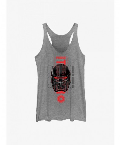 Value Item Star Wars Obi-Wan Kenobi Purge Trooper Head Girls Tank Top $7.61 Tops