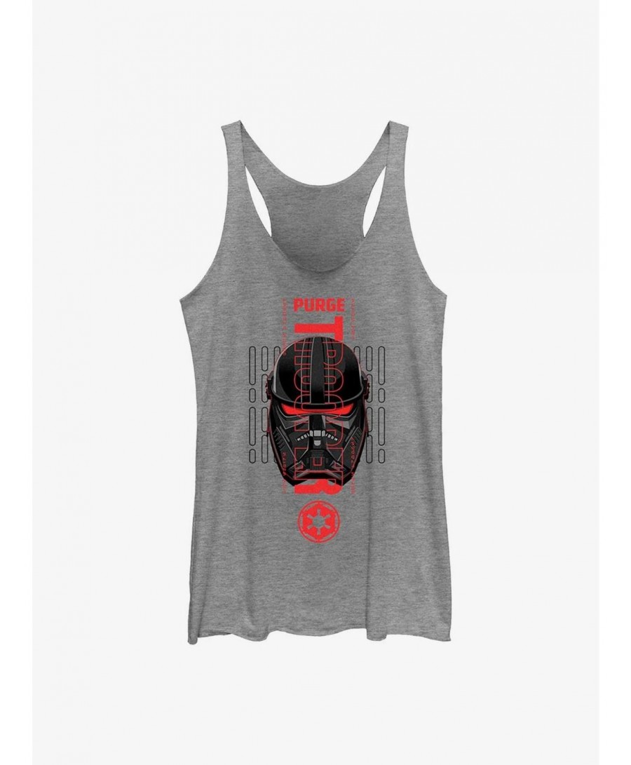 Value Item Star Wars Obi-Wan Kenobi Purge Trooper Head Girls Tank Top $7.61 Tops