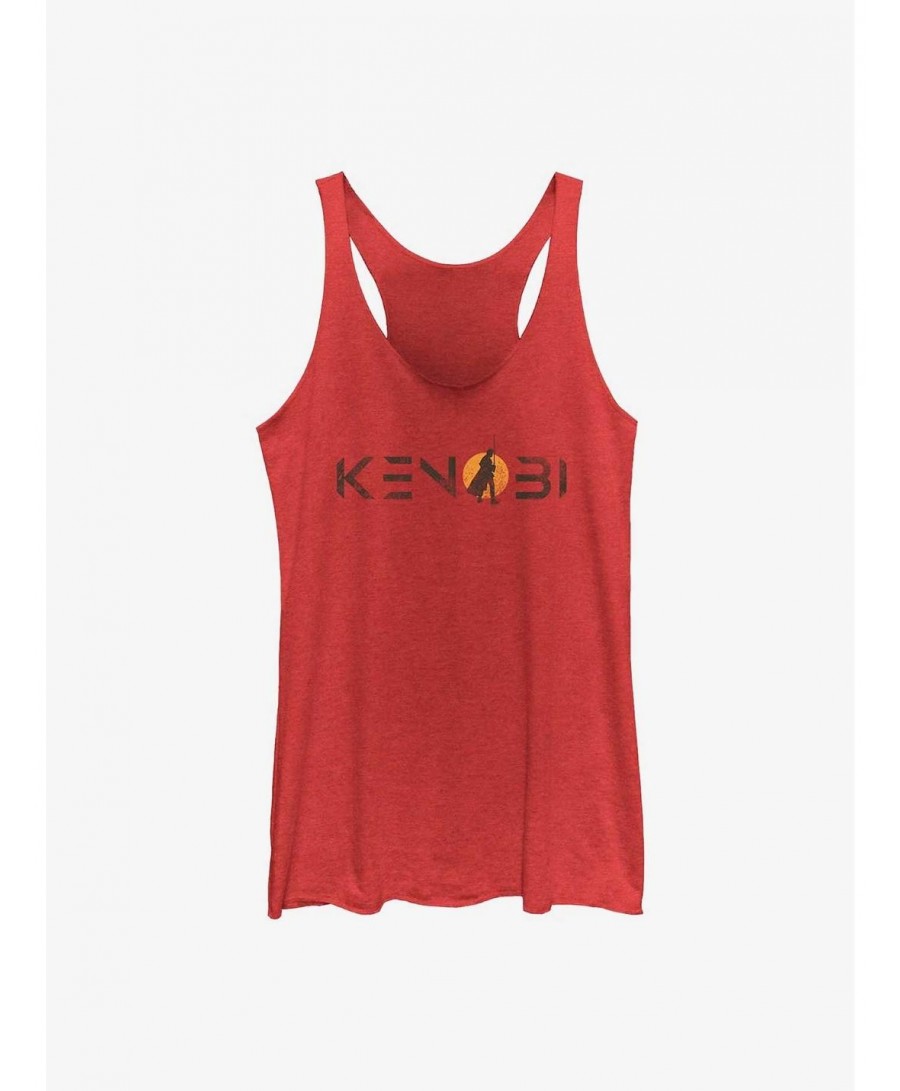 Limited-time Offer Star Wars Obi-Wan Kenobi Single Sun Logo Girls Raw Edge Tank $8.52 Tanks