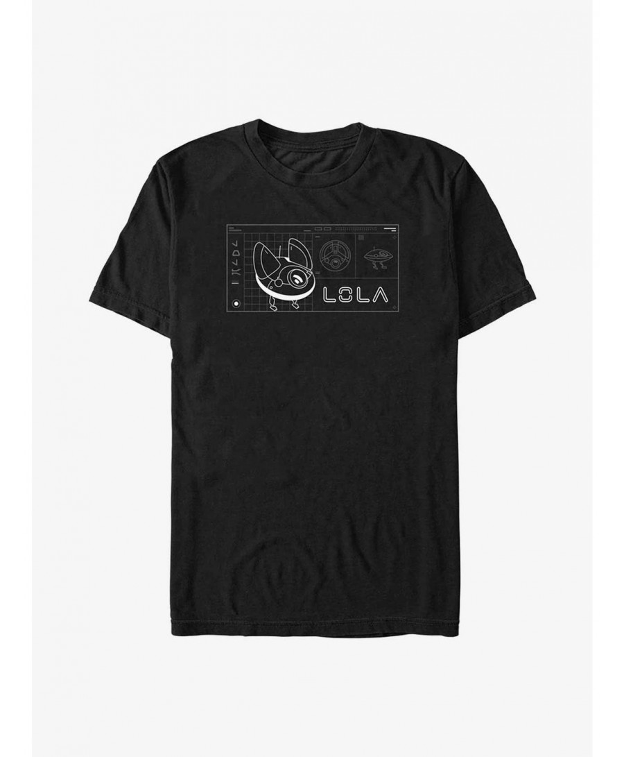 Low Price Star Wars Obi-Wan Kenobi Lola Droid Schematic T-Shirt $5.35 T-Shirts