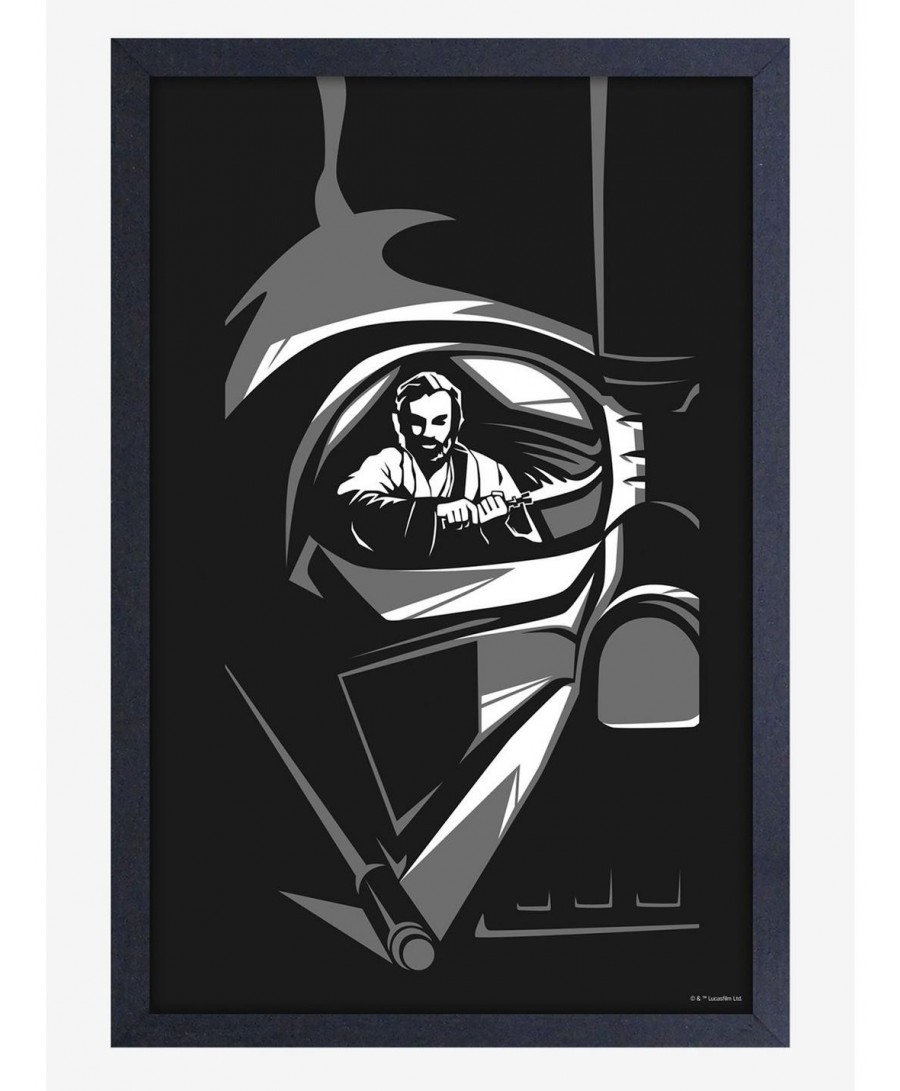 Unique Star Wars Obi-Wan Vader Sight Framed Wood Wall Art $10.46 Others