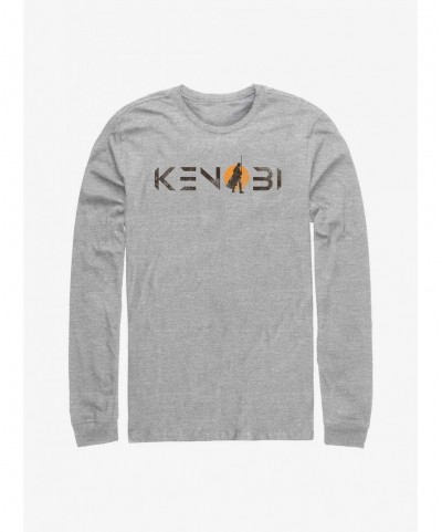 Best Deal Star Wars Obi-Wan Kenobi Single Sun Logo Long-SLeeve T-Shirt $10.59 T-Shirts