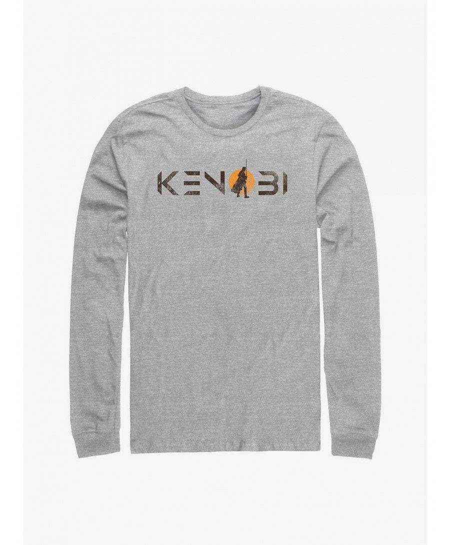 Best Deal Star Wars Obi-Wan Kenobi Single Sun Logo Long-SLeeve T-Shirt $10.59 T-Shirts