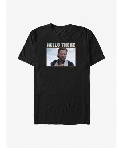 Exclusive Price Star Wars Obi-Wan Kenobi Hello There Big & Tall T-Shirt $6.91 T-Shirts