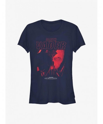 Pre-sale Star Wars Obi-Wan Kenobi Darth Vader Portrait Girls T-Shirt $7.15 T-Shirts