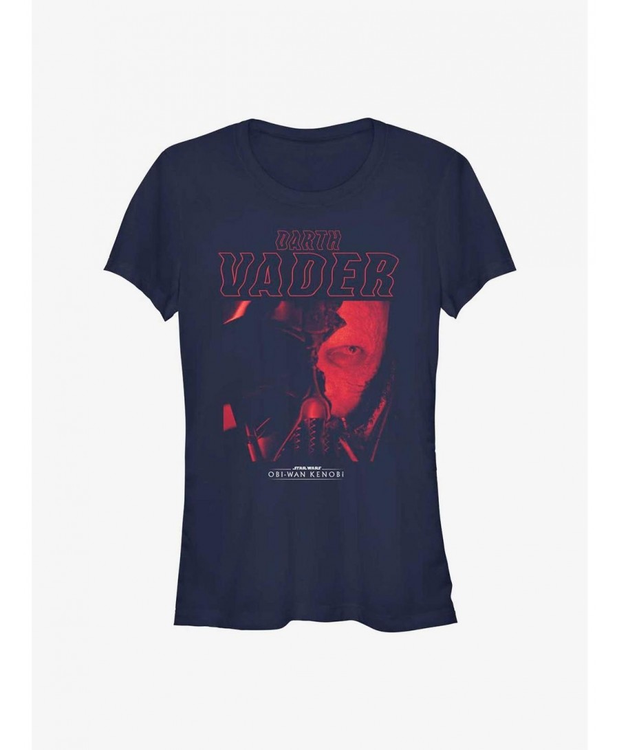 Pre-sale Star Wars Obi-Wan Kenobi Darth Vader Portrait Girls T-Shirt $7.15 T-Shirts