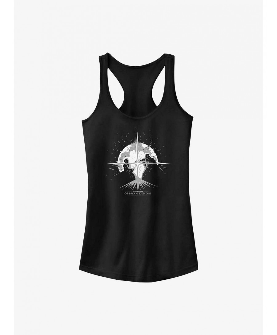 Discount Sale Star Wars Obi-Wan Kenobi Explosive Duel Girls Tank Top $8.19 Tops