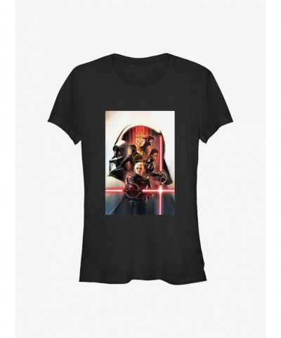 Hot Sale Star Wars Obi-Wan Kenobi Vader Profile Poster Girls T-Shirt $6.10 T-Shirts