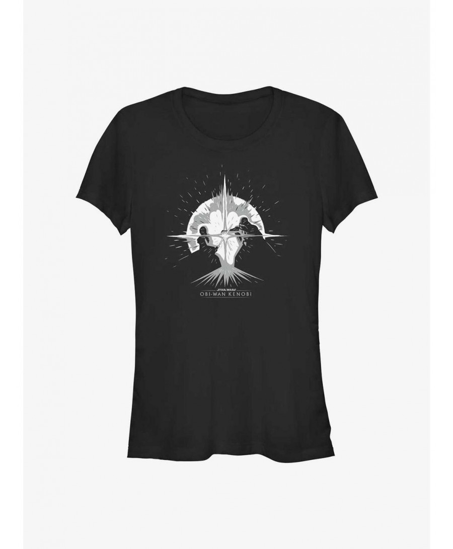 Exclusive Star Wars Obi-Wan Kenobi Explosive Duel Girls T-Shirt $5.58 T-Shirts