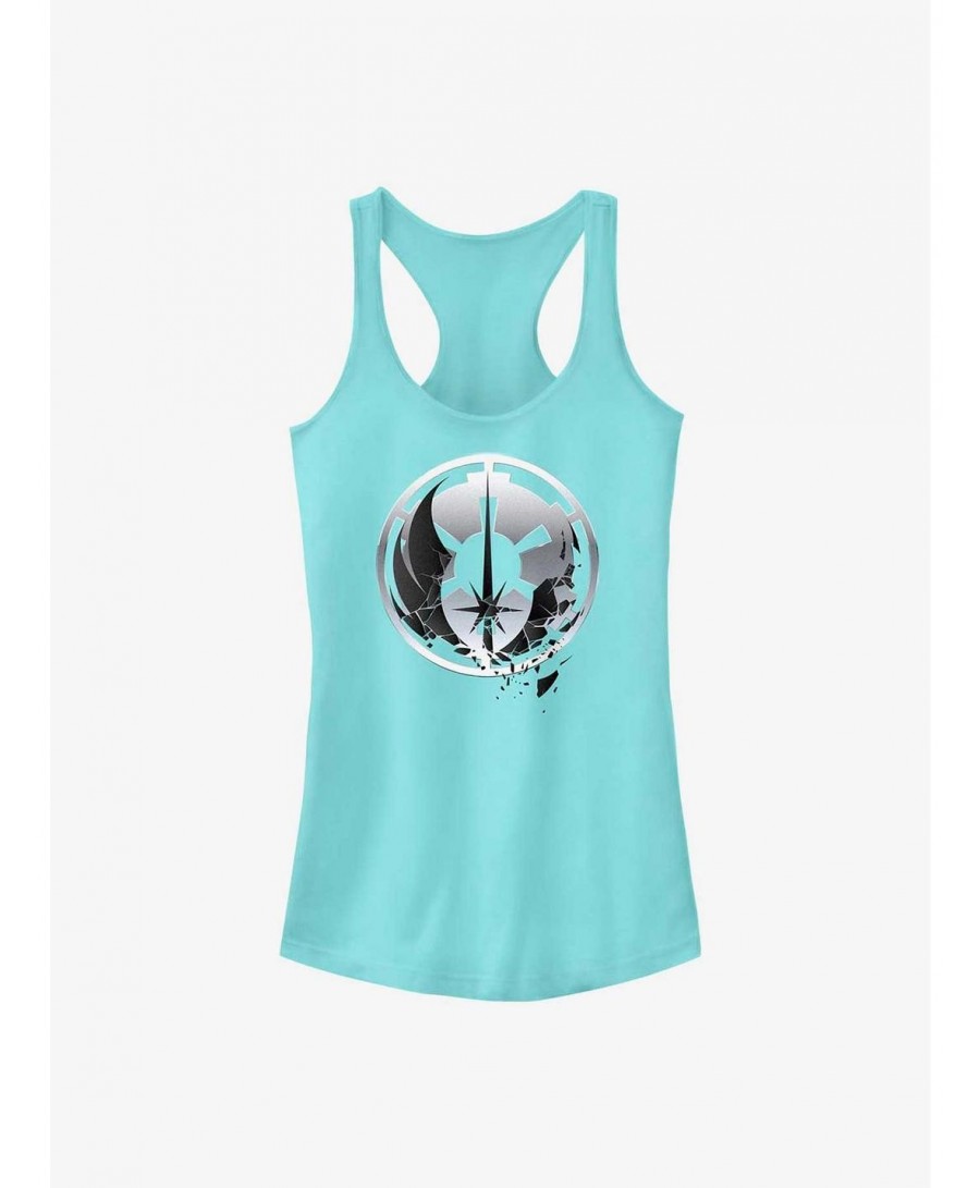 Hot Selling Star Wars Obi-Wan Kenobi Jedi To Empire Logo Girls Tank Top $6.27 Tops