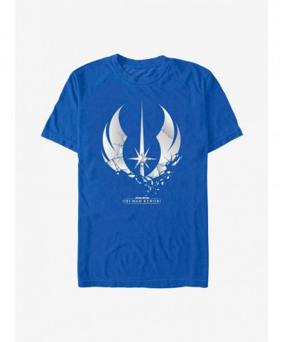 Fashion Star Wars Obi-Wan Shattered Jedi Logo T-Shirt $5.69 T-Shirts