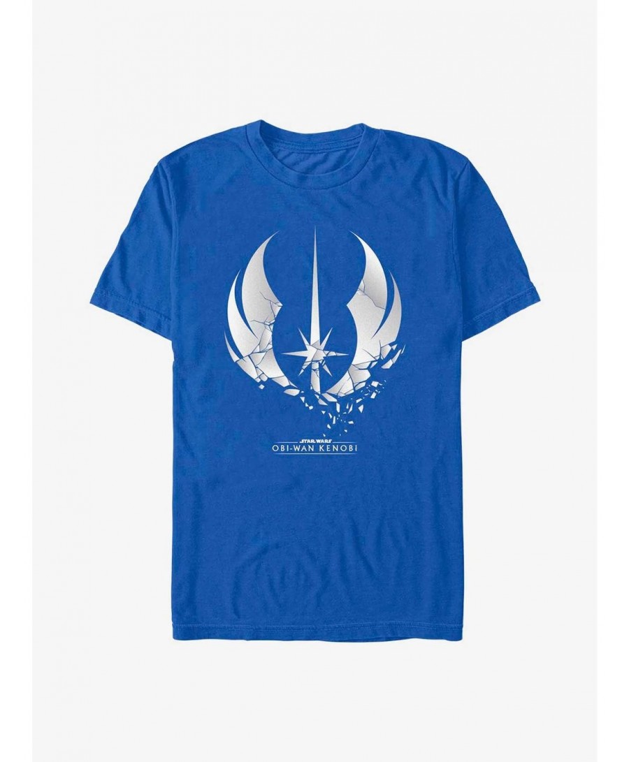 Fashion Star Wars Obi-Wan Shattered Jedi Logo T-Shirt $5.69 T-Shirts