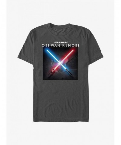 Value Item Star Wars Obi-Wan Light Saber Clash T-Shirt $5.86 T-Shirts