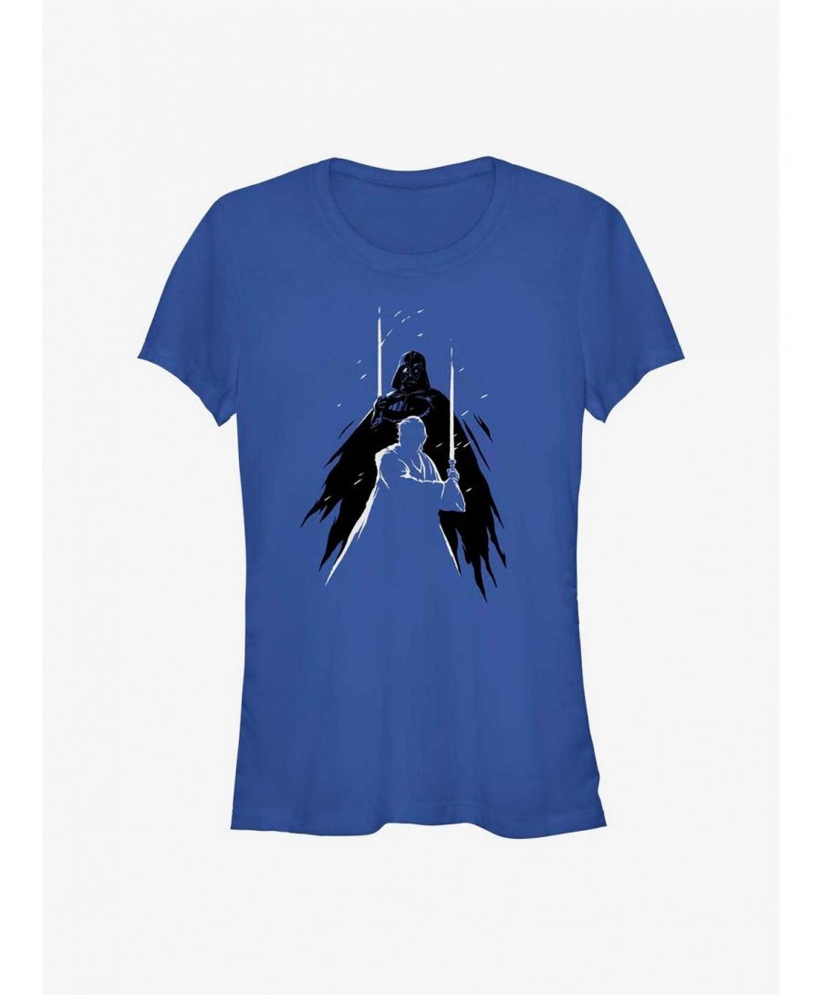 Absolute Discount Star Wars Obi-Wan Kenobi Vader In The Shadows Girls T-Shirt $5.58 T-Shirts