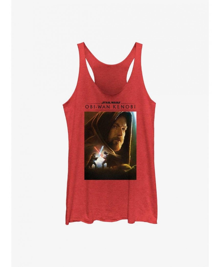 Pre-sale Star Wars Obi-Wan Obi Oil Paint Girls Raw Edge Tank $8.52 Tanks