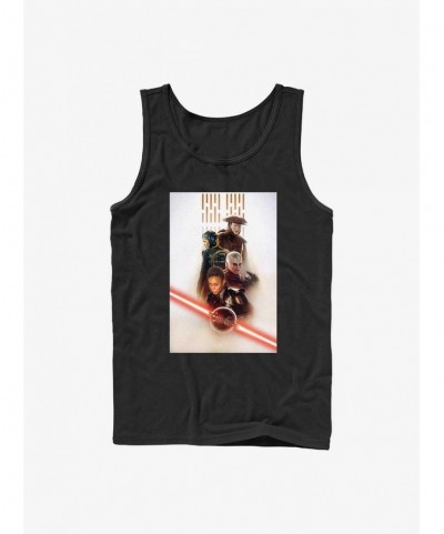 Festival Price Star Wars Obi-Wan Kenobi Character Poster Tank Top $6.10 Tops