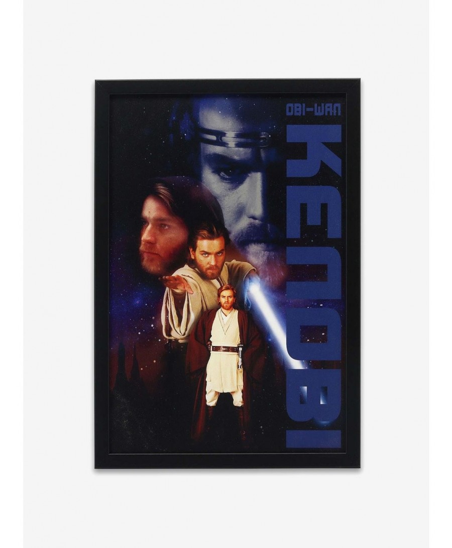 Value for Money Star Wars Obi-Wan Kenobi Multi-View Framed Wood Wall Decor $19.77 Décor