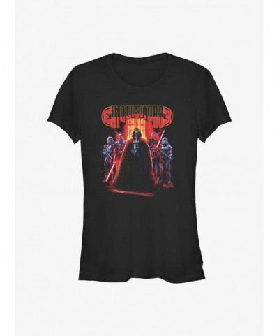 Trendy Star Wars Obi-Wan Kenobi Inquisitors Crew Girls T-Shirt $7.15 T-Shirts