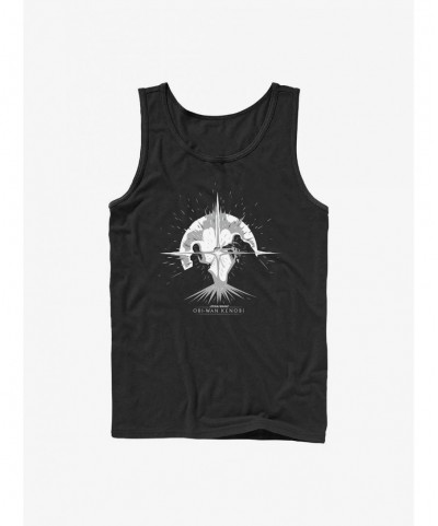 Festival Price Star Wars Obi-Wan Explosive Duel Graphic Tank $5.58 Tanks