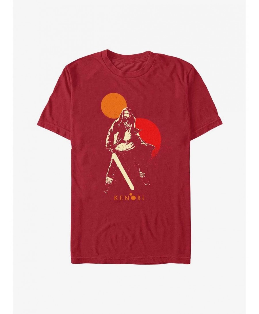 Exclusive Star Wars Obi-Wan Kenobi Two Suns Hero T-Shirt $8.37 T-Shirts