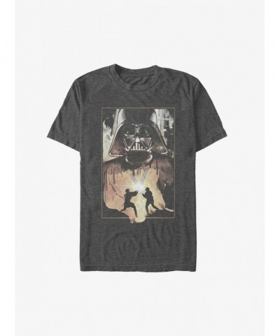 Discount Sale Star Wars Anakin And Obi-Wan Battle T-Shirt $7.19 T-Shirts