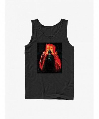 Discount Star Wars Obi-Wan Kenobi Vader Crew Painting Tank Top $7.49 Tops