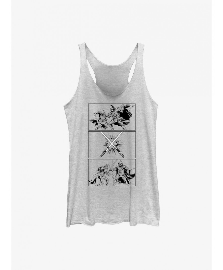 Crazy Deals Star Wars Obi-Wan Kenobi Battle Sequence Girls Tank Top $8.16 Tops