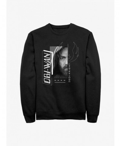 Flash Deal Star Wars Obi-Wan Jedi Knight Portrait Sweatshirt $10.85 Sweatshirts