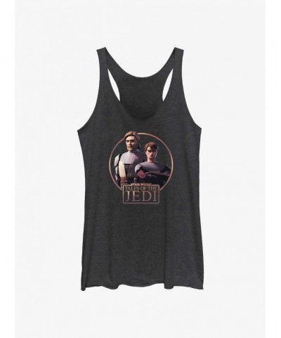 Discount Star Wars: Tales of the Jedi Obi-Wan Kenobi and Anakin Skywalker Girls Tank $5.44 Tanks