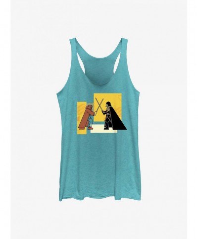 Flash Deal Star Wars Obi-Wan Kenobi Vader And Obi-Wan Girls Tank $8.88 Tanks