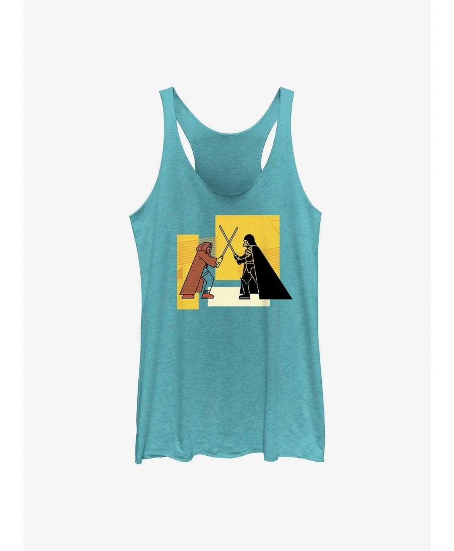 Flash Deal Star Wars Obi-Wan Kenobi Vader And Obi-Wan Girls Tank $8.88 Tanks