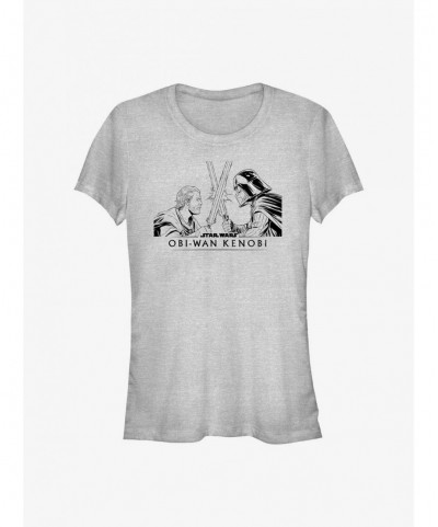 Seasonal Sale Star Wars Obi-Wan Kenobi Obi Clash Girls T-Shirt $5.40 T-Shirts