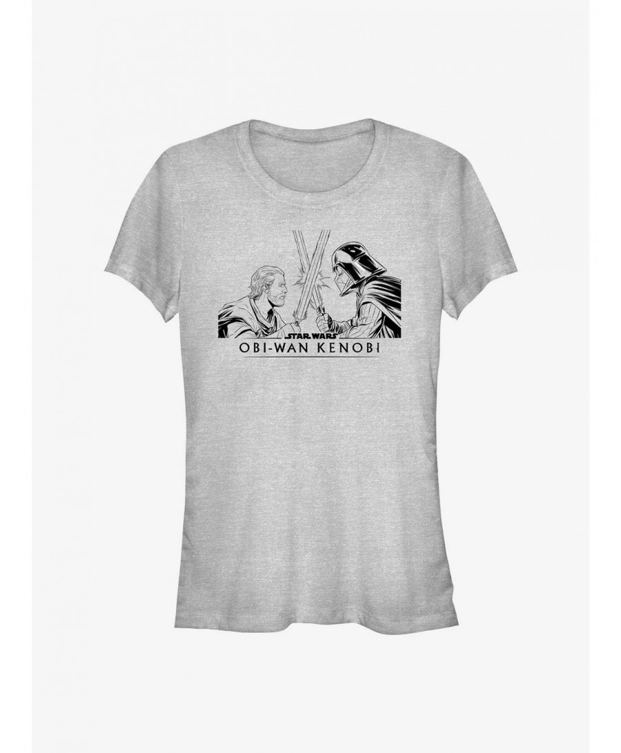 Seasonal Sale Star Wars Obi-Wan Kenobi Obi Clash Girls T-Shirt $5.40 T-Shirts