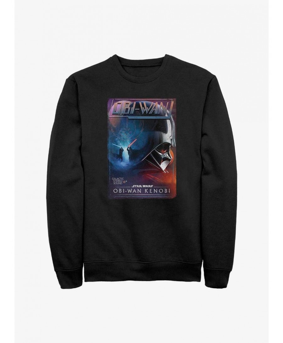 Huge Discount Star Wars Obi-Wan Vader VHS Cover Sweatshirt $10.85 Sweatshirts