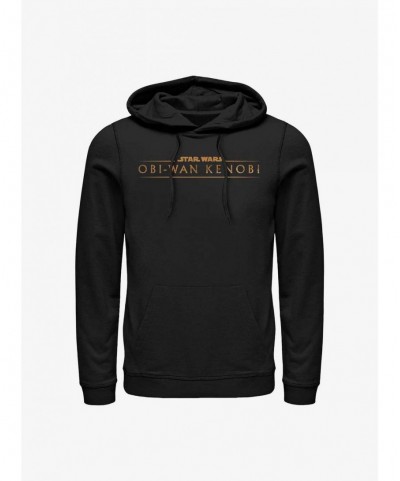 Clearance Star Wars Obi-Wan Gold Logo Hoodie $13.20 Hoodies