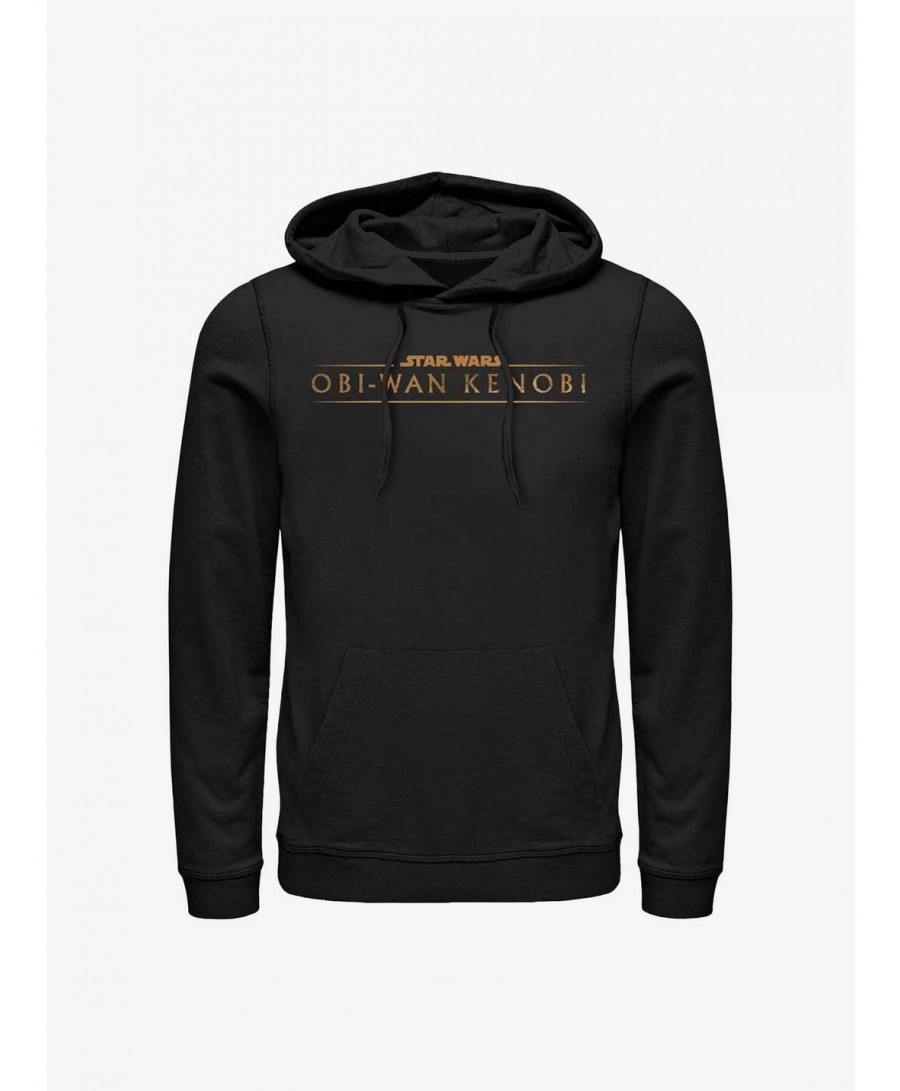 Clearance Star Wars Obi-Wan Gold Logo Hoodie $13.20 Hoodies