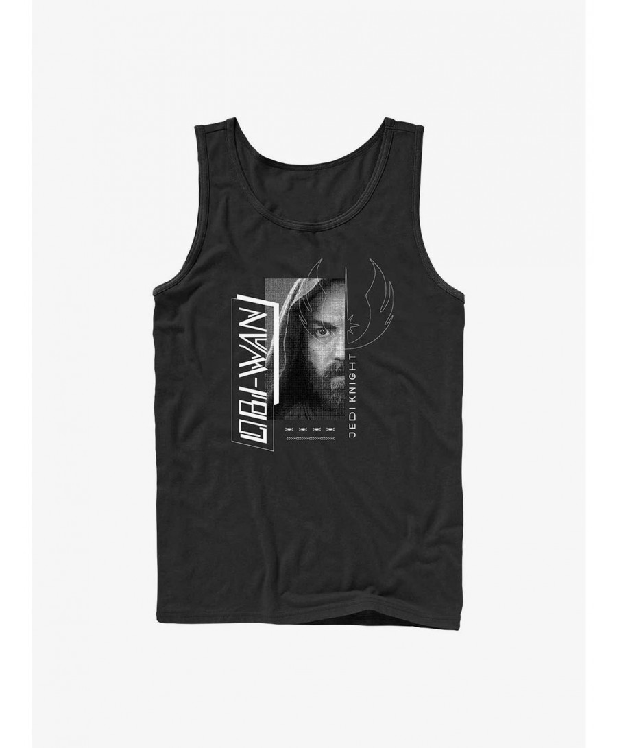 Trendy Star Wars Obi-Wan Jedi Knight Portrait Tank $5.58 Tanks