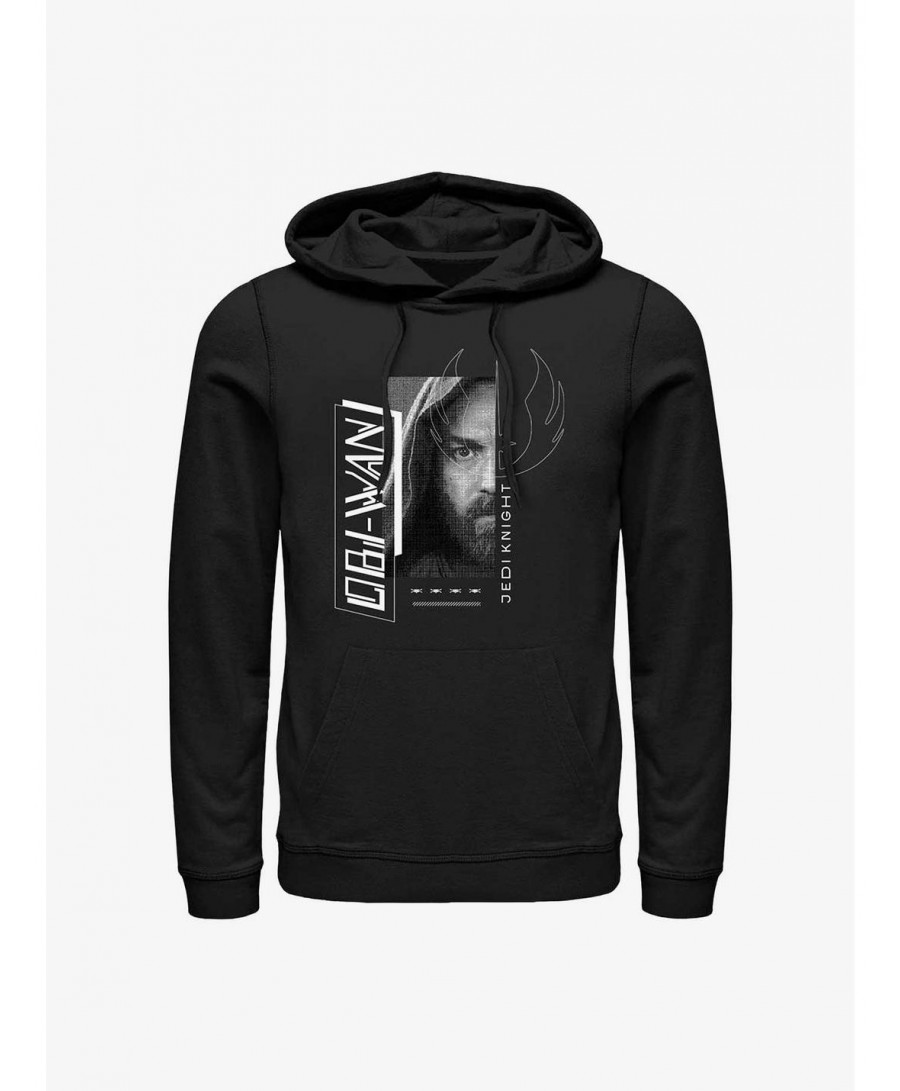 Bestselling Star Wars Obi-Wan Jedi Knight Portrait Hoodie $15.72 Hoodies